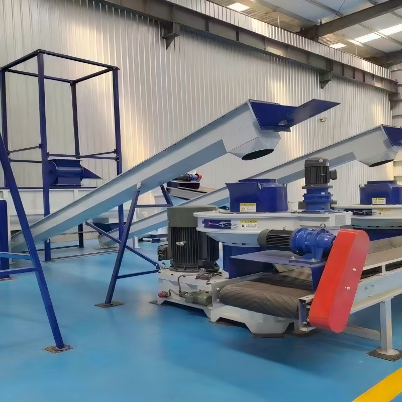 Línea de pellets de palma