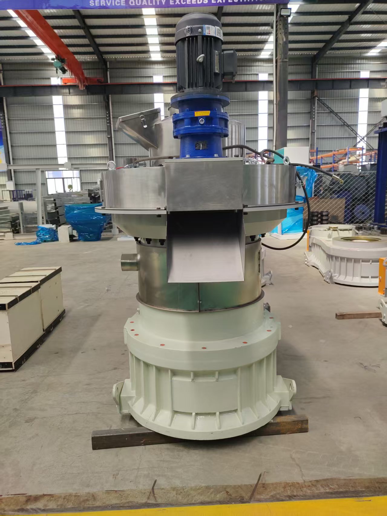 Máquina de pellets de casca de arroz como biocombustível