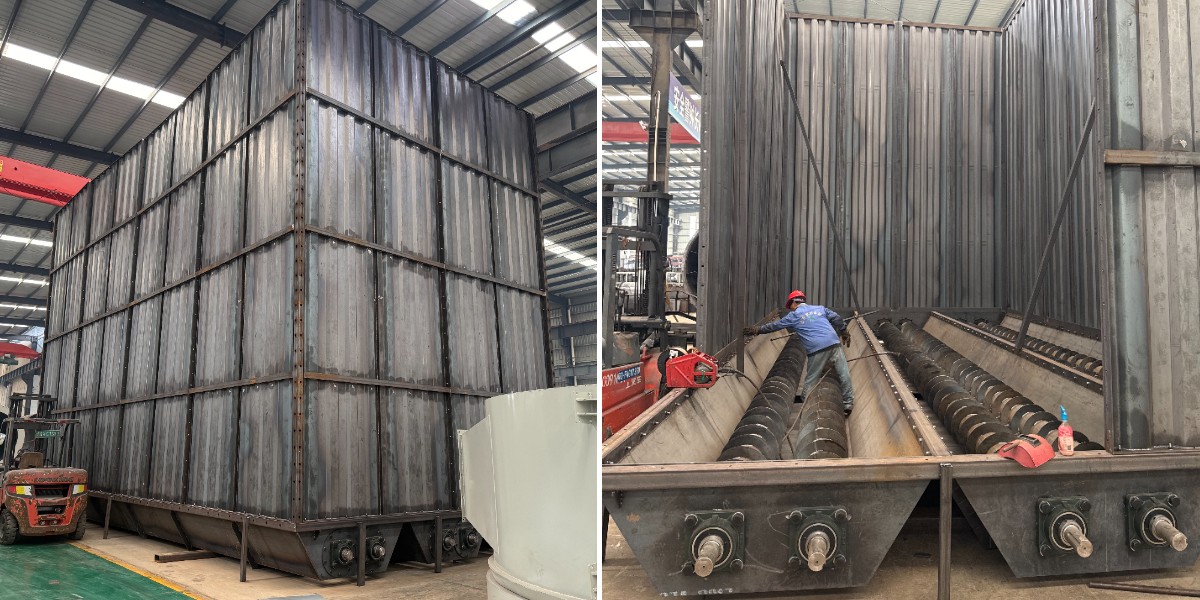 Línea de producción de pellets libre de polvo equipada con silos de almacenamiento intermedio de 500 m³ para una operación estable y eficiente
